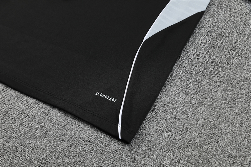 Adult/ Kids DFB Half Zipper Training Suit Black 801