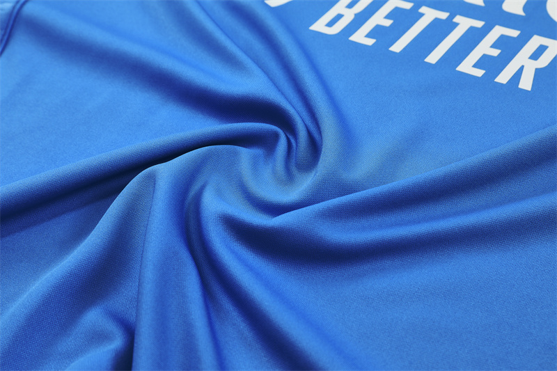 Adult/ Kids Real Madrid Half Zipper Training Suit Blue