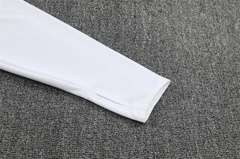 Adult/ Kids DFB Half Zipper Training Suit White 801