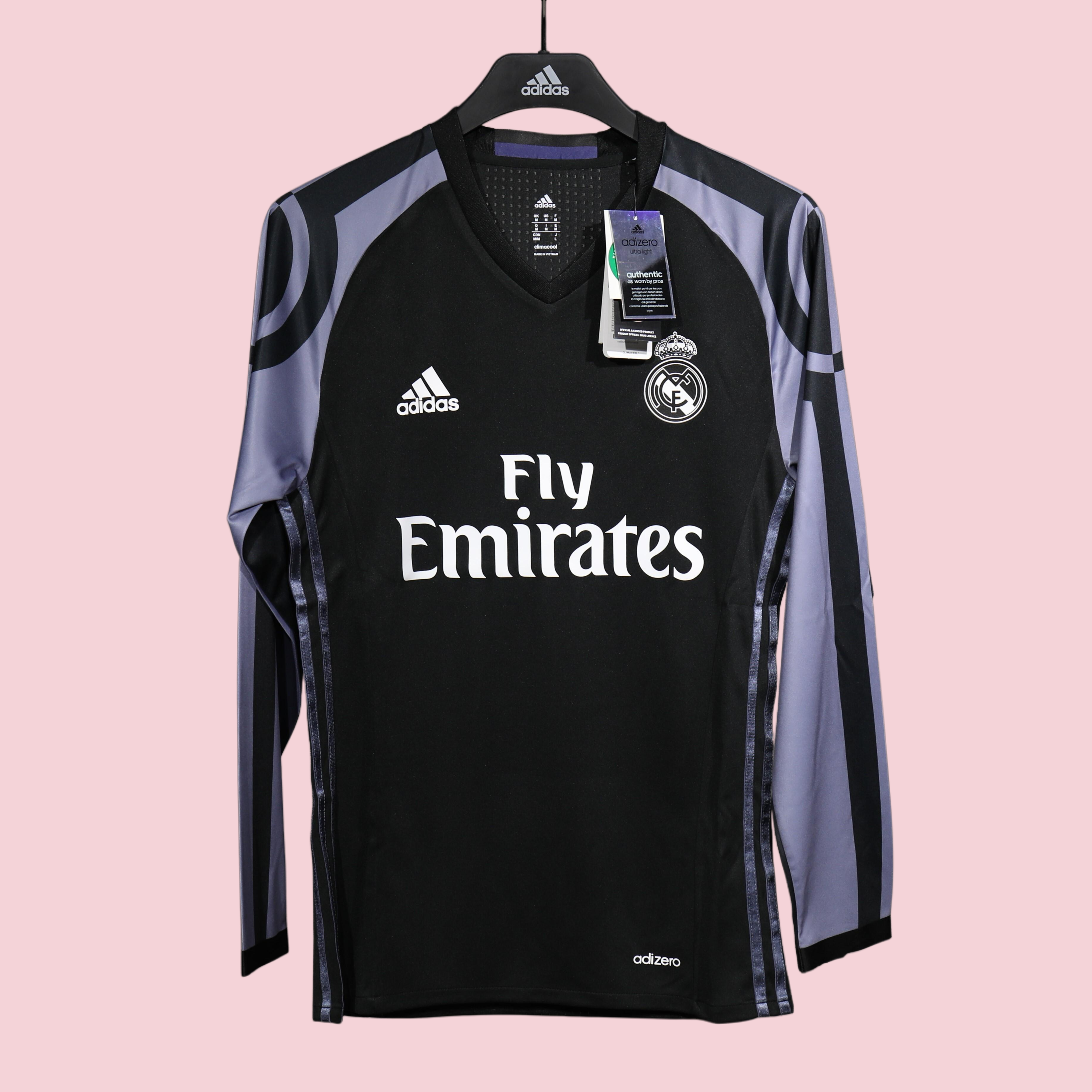 Player Version Retro Real Madrid 2016/17 Third Long Sleeves S-3XL
