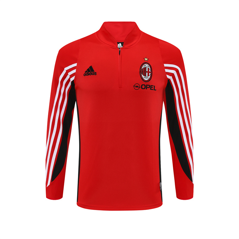 AC Milan 03/04 half zipper Training Red