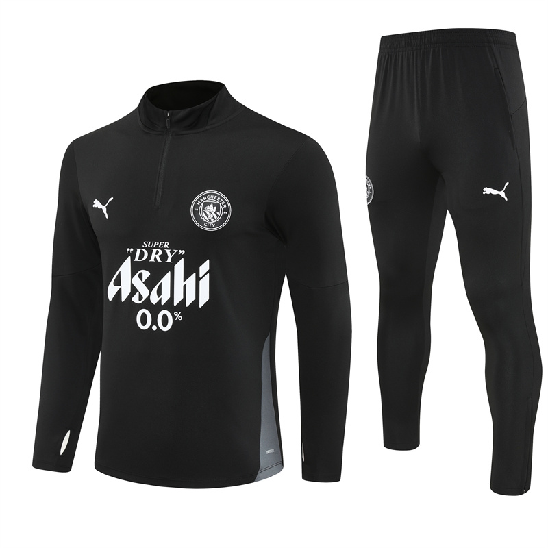 Man City 25/26 half zipper Training Suit Black 801