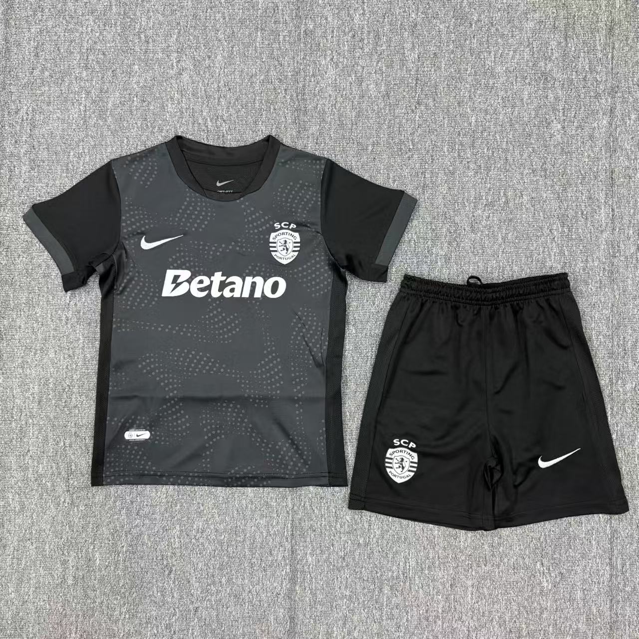 Kids Sporting Lisbon 25/26 Black 16-28