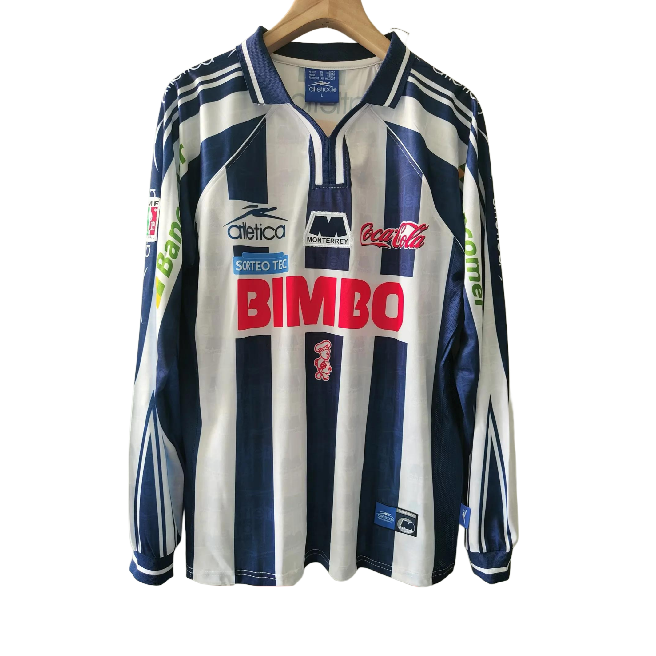 Retro C.F. Monterrey 99/00 Home Kit Long Sleeves