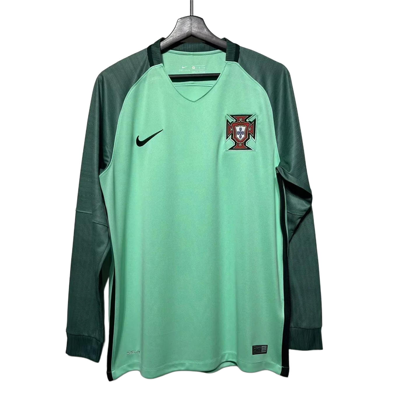 Retro Portugal 2016 Away Green Long Sleeves