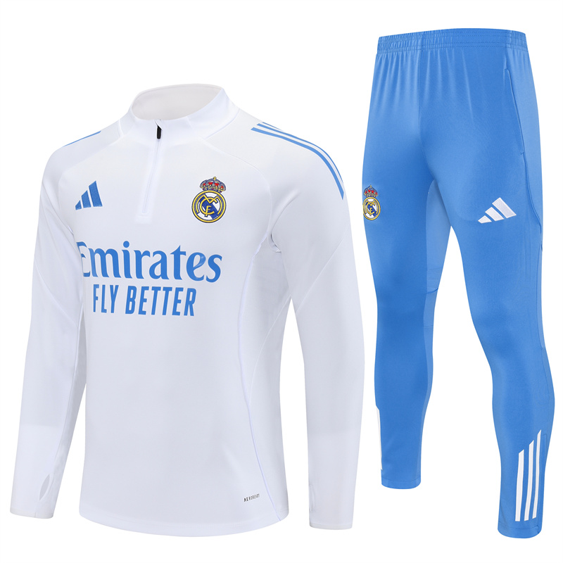 Adult/ Kids Real Madrid Half Zipper Training Suit B2568