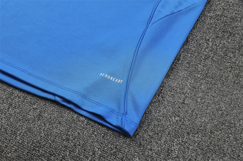 Adult/ Kids Real Madrid Half Zipper Training Suit Blue