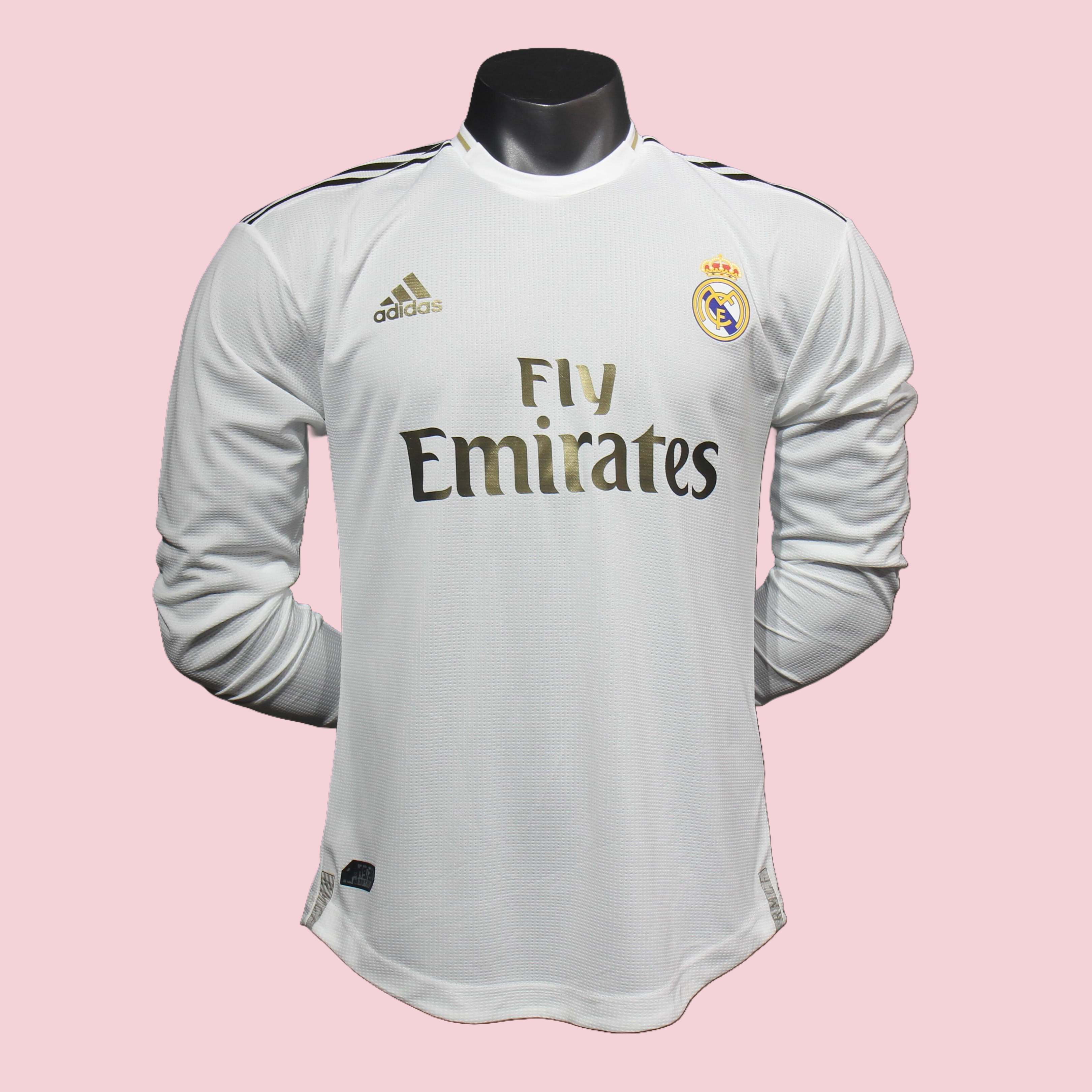 Player Version Retro 19/20 Real Mαdrid Home Long Sleeves S-3XL