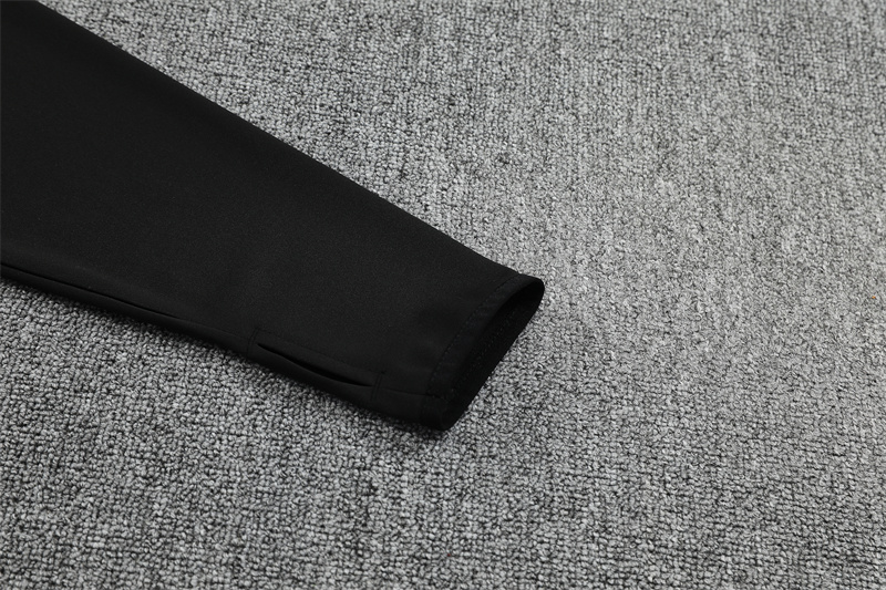 Adult/ Kids DFB Half Zipper Training Suit Black 801