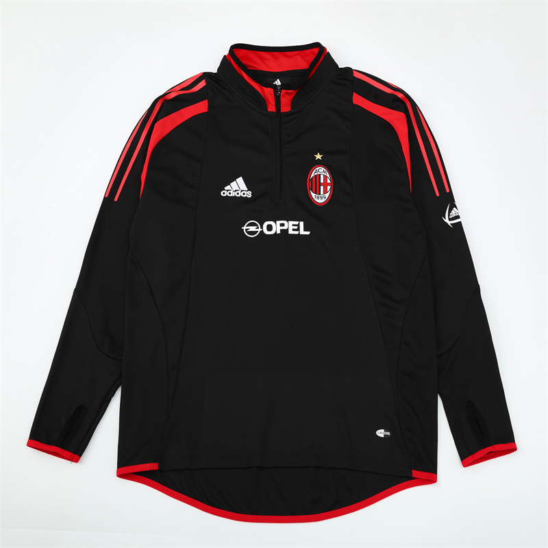 AC Milan 04/05 half zipper Training Black