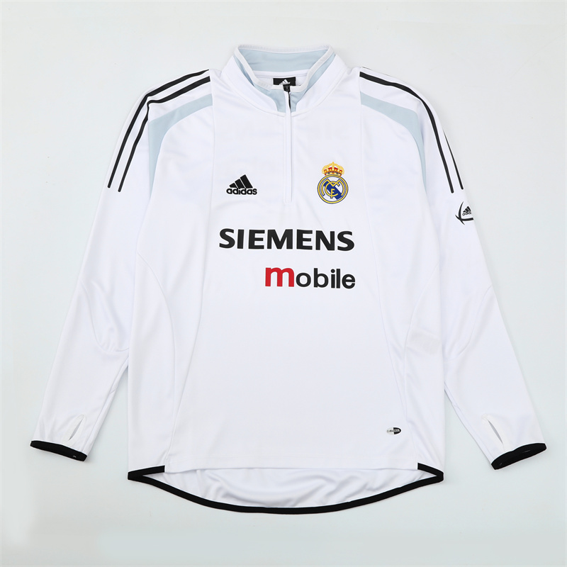 Real Madrid 04/05 half zipper Training White