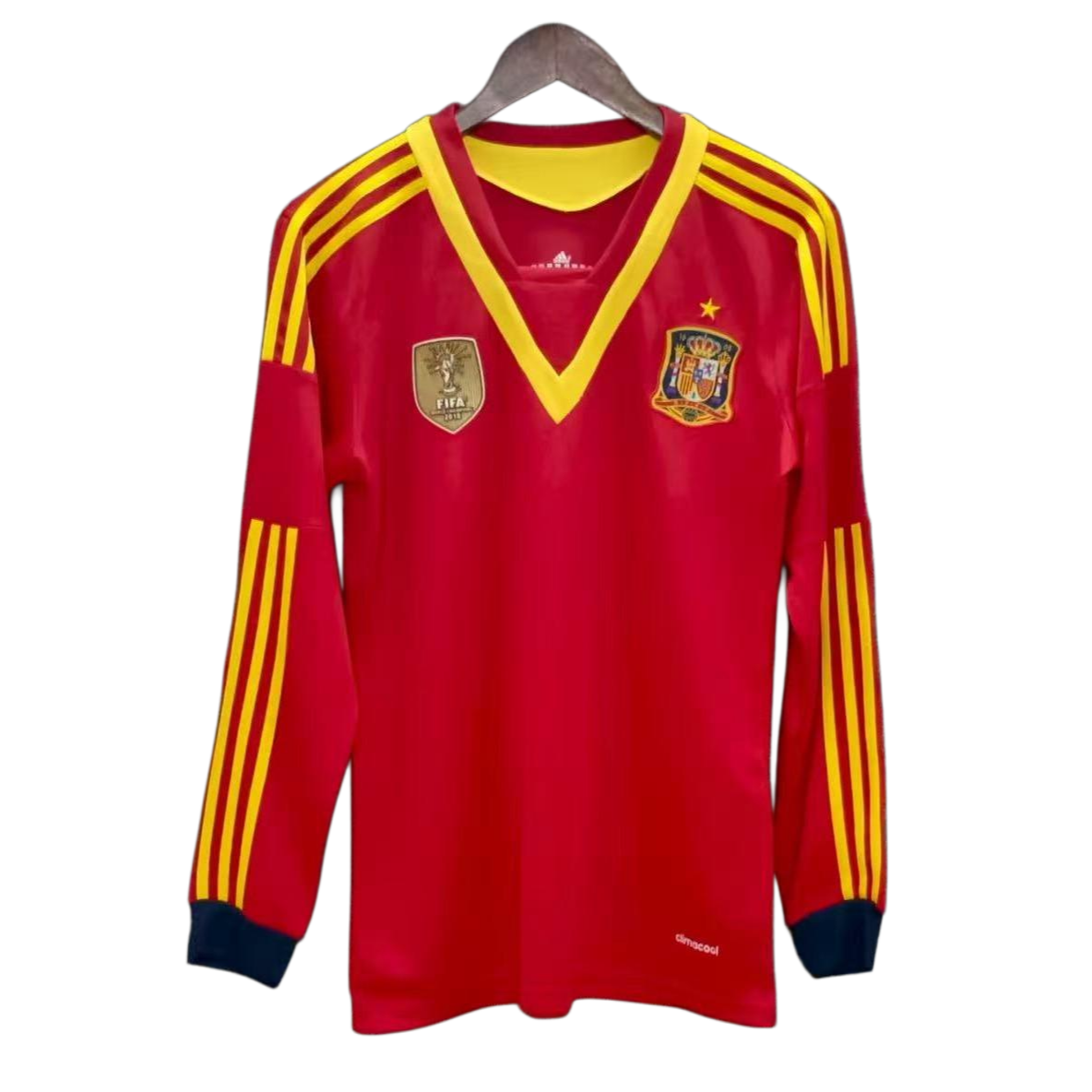 Retro Spain 2013 Home Red Long Sleeves