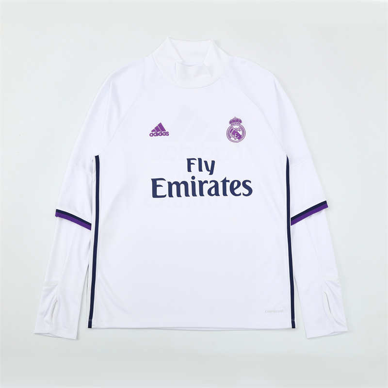 Real Madrid 16/17 half zipper Training White
