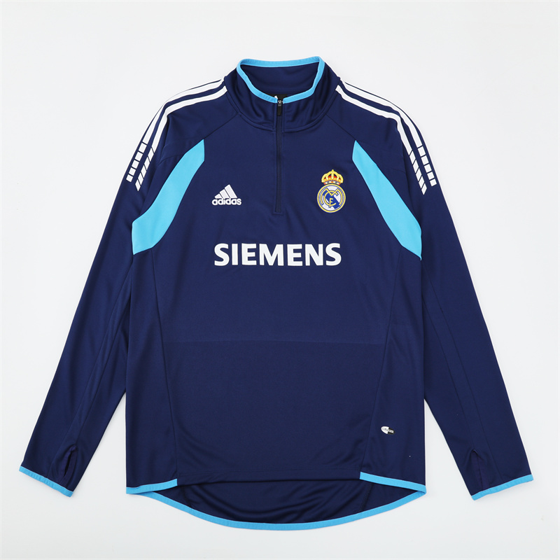 Real Madrid 05/06 half zipper Training Dark Blue