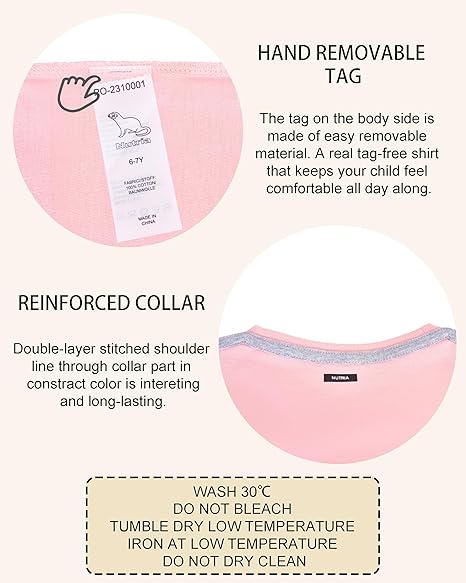 Pure cotton short-sleeved 5-piece solid-color boys' T-shirt