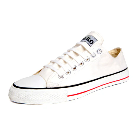 Low Cut Sneakers, White Stripe