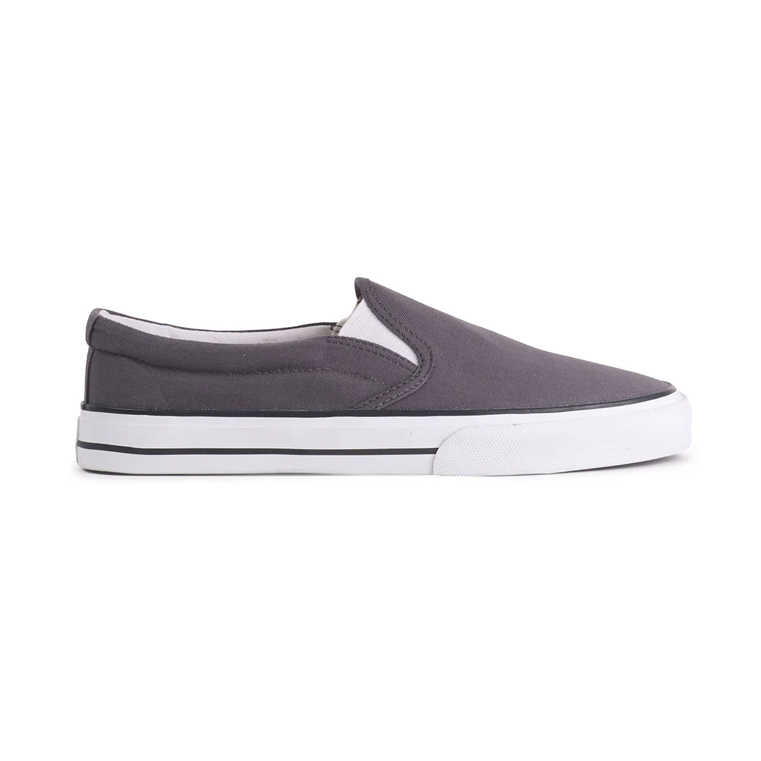 Slip Ons, Grey & White