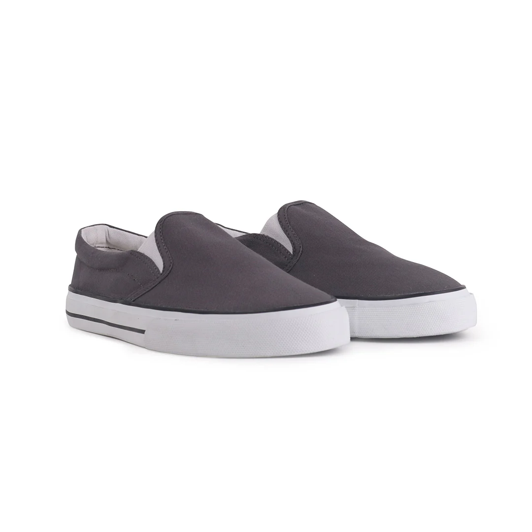 Slip Ons, Grey & White