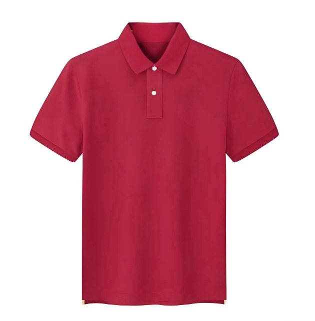 Men's Polo Cotton Shirt Red