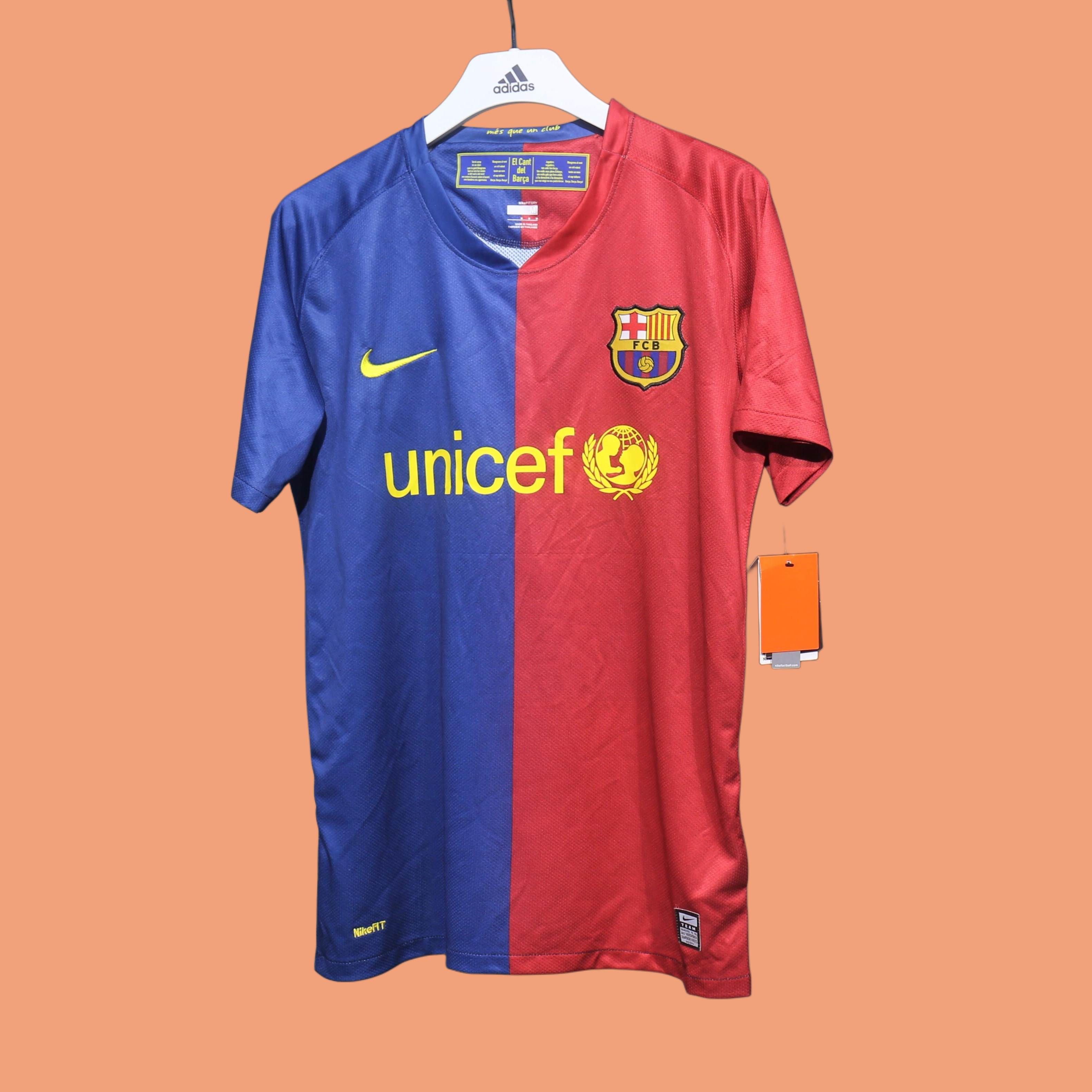 Player Version Retro 08-09 Barcelona Home Size S-3XL