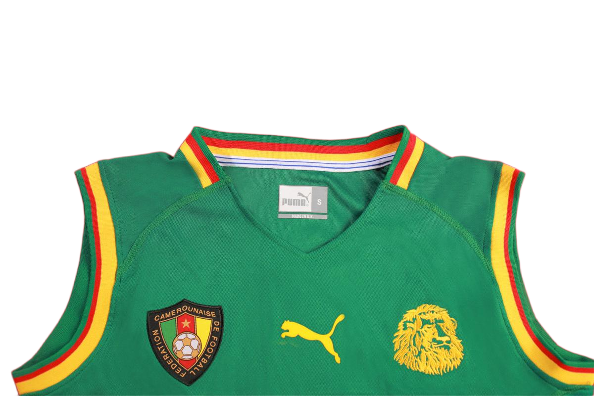 Retro Cameroon 2002 Home Sleevsless S-XXL