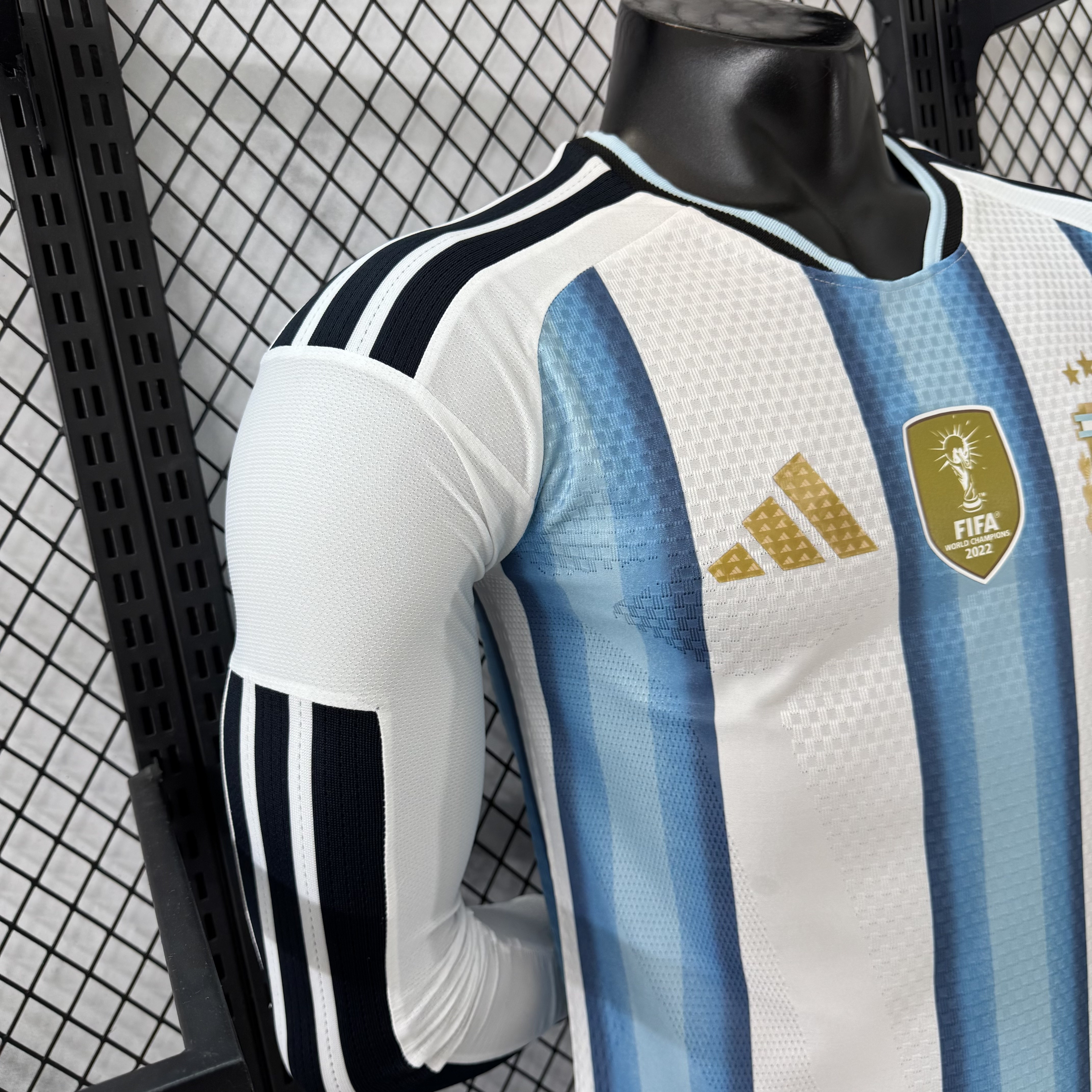 Player Version 2026 World Cup Argentina Home Jersey Long Sleeves S-3XL