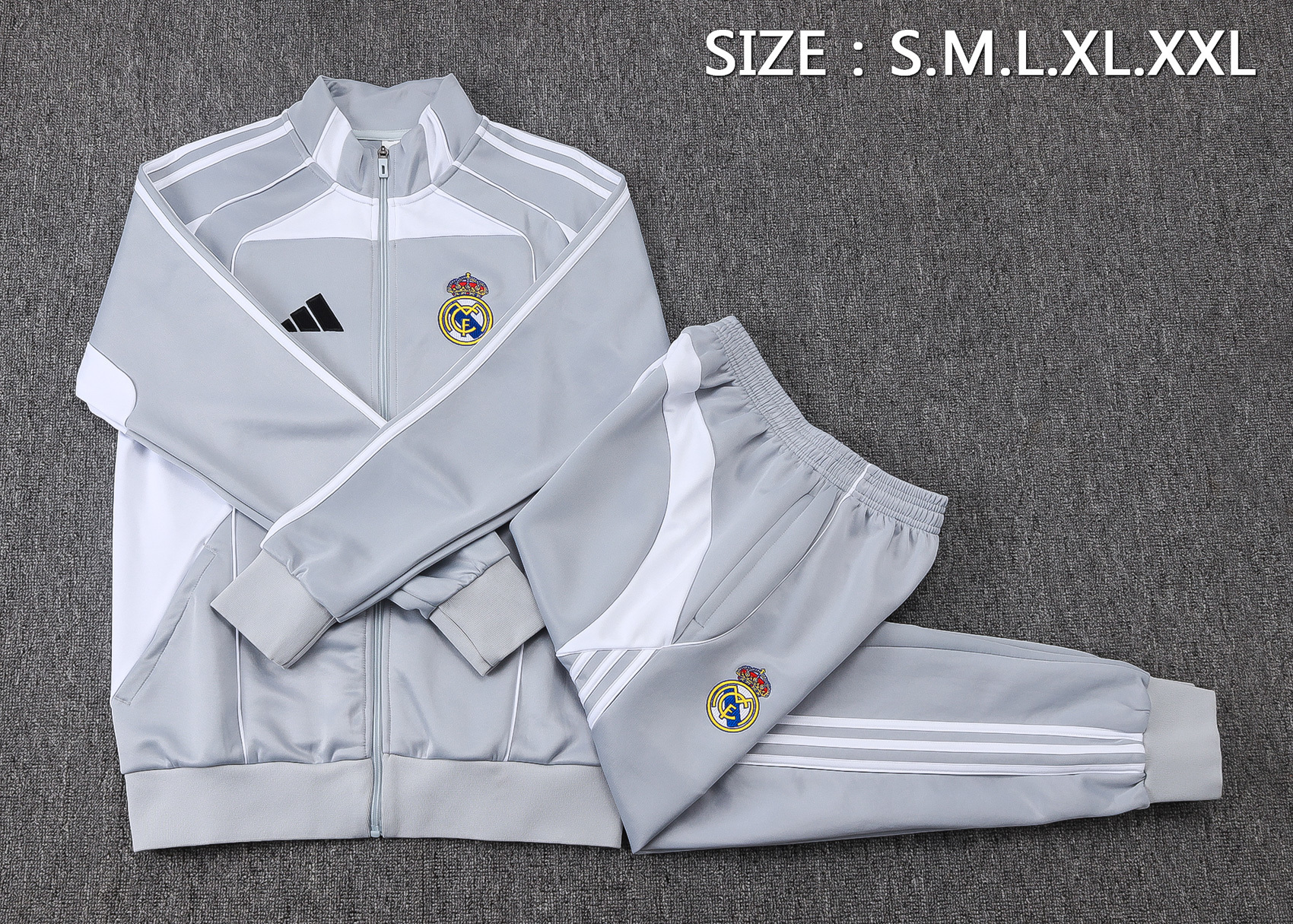 Adult / Kids 2526 Real Madrid Full Zipper Training Suit
