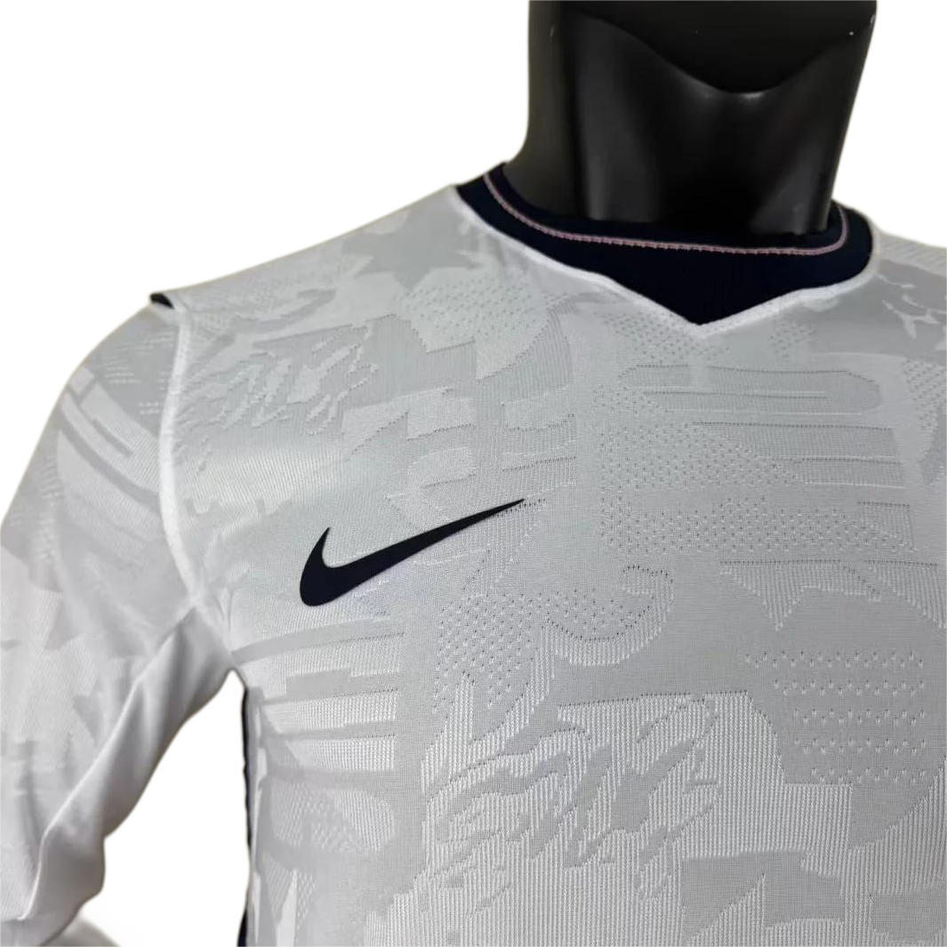 Player Version England 2026 Home Long Sleeves Jersey S-XXL