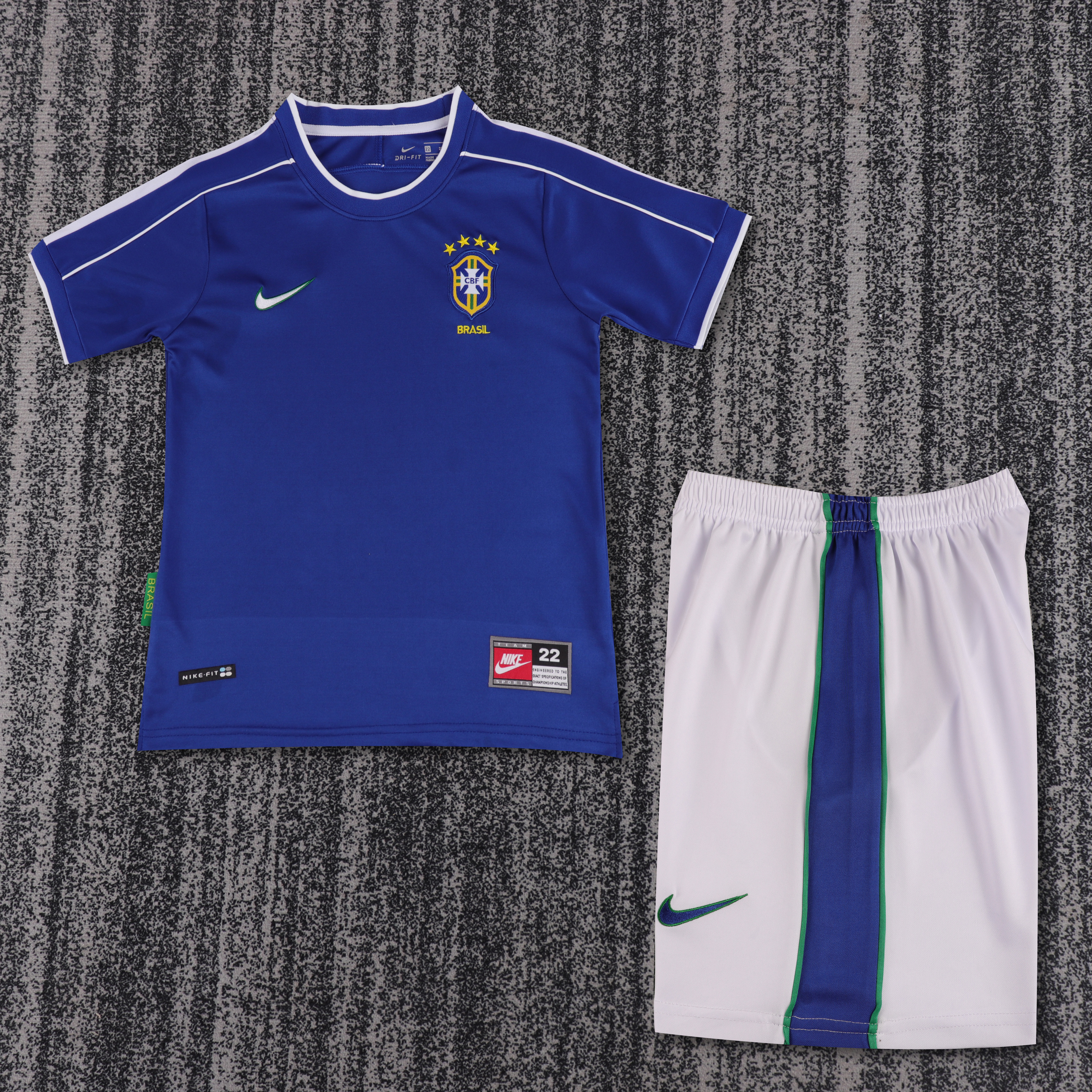Kids Retro Brasil 1998 Away 16-28
