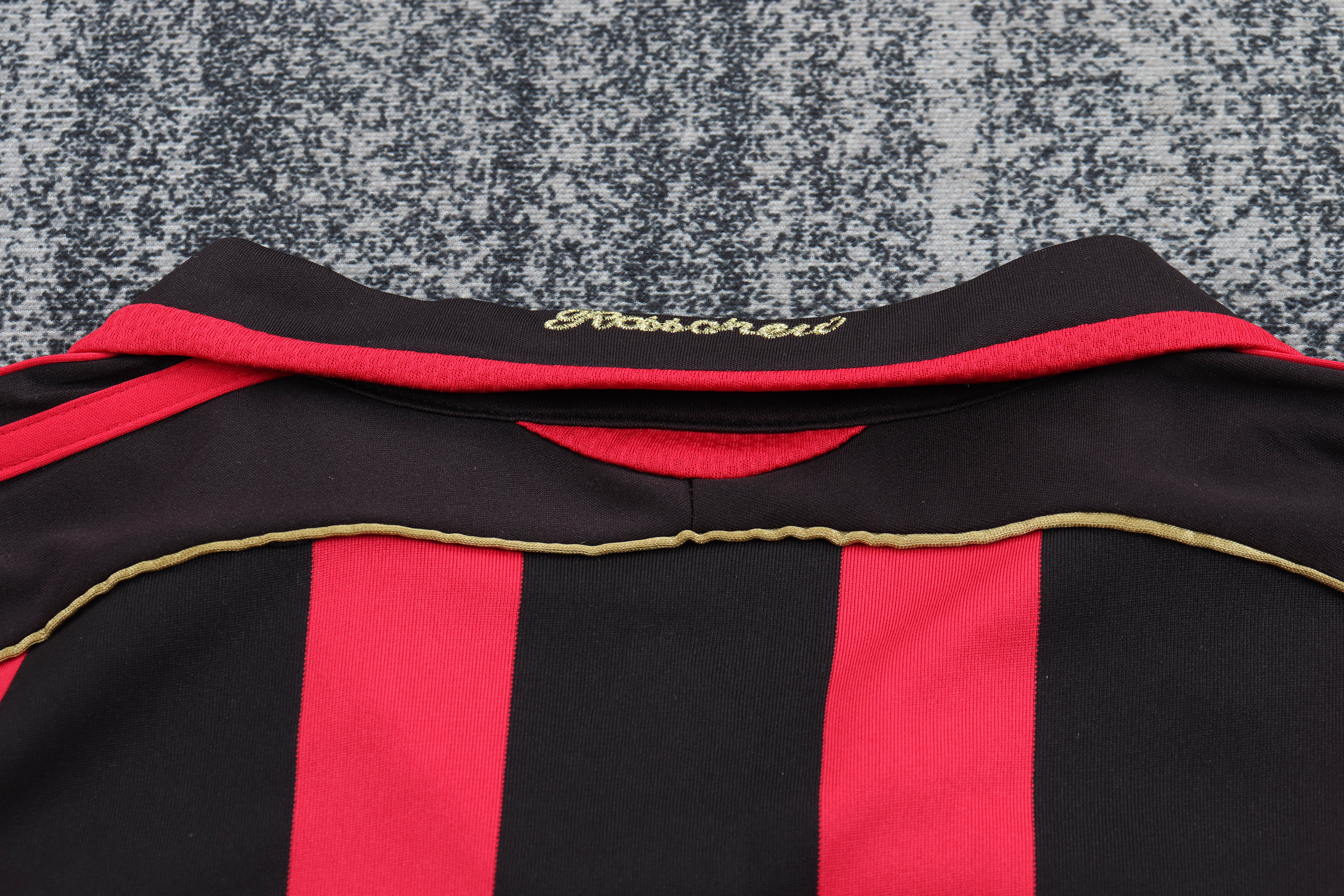 Kids Retro Kit AC Milan 06/07 Home Long Sleeves