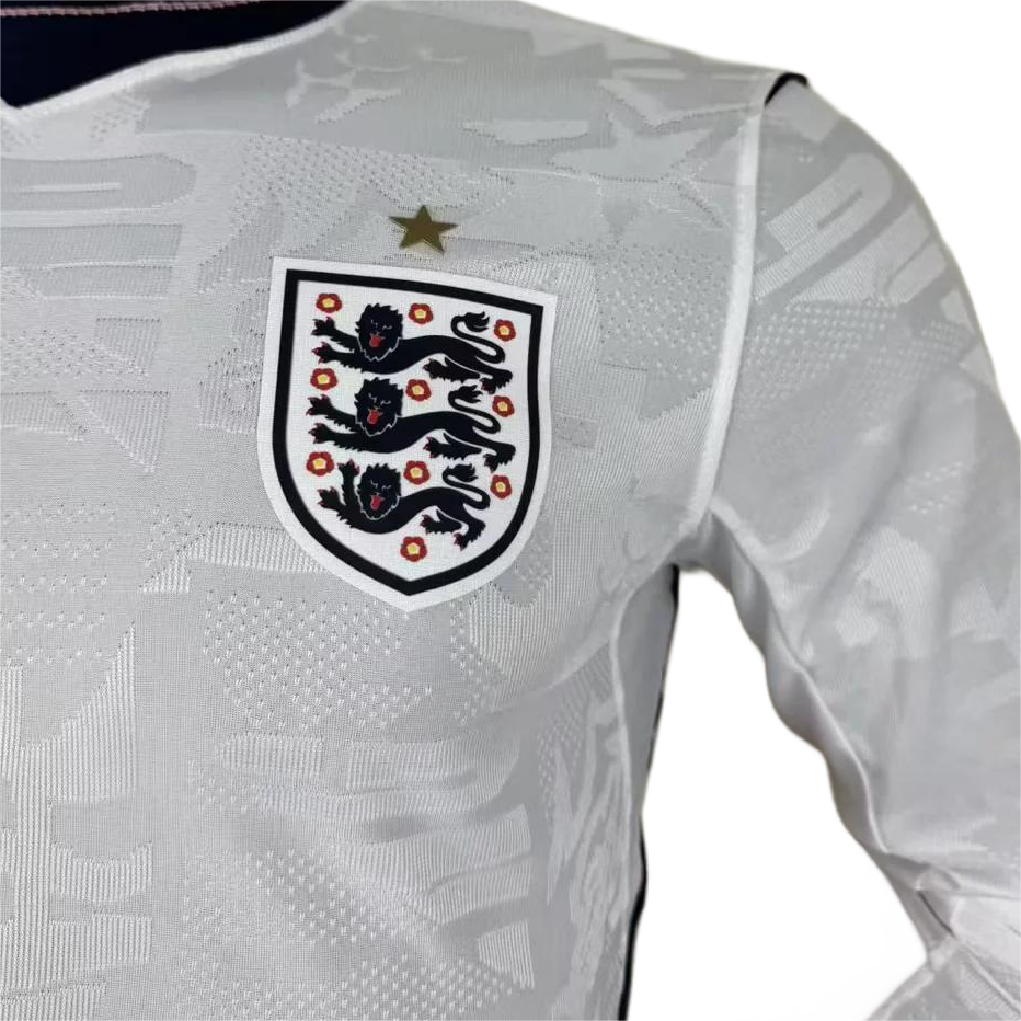 Player Version England 2026 Home Long Sleeves Jersey S-XXL