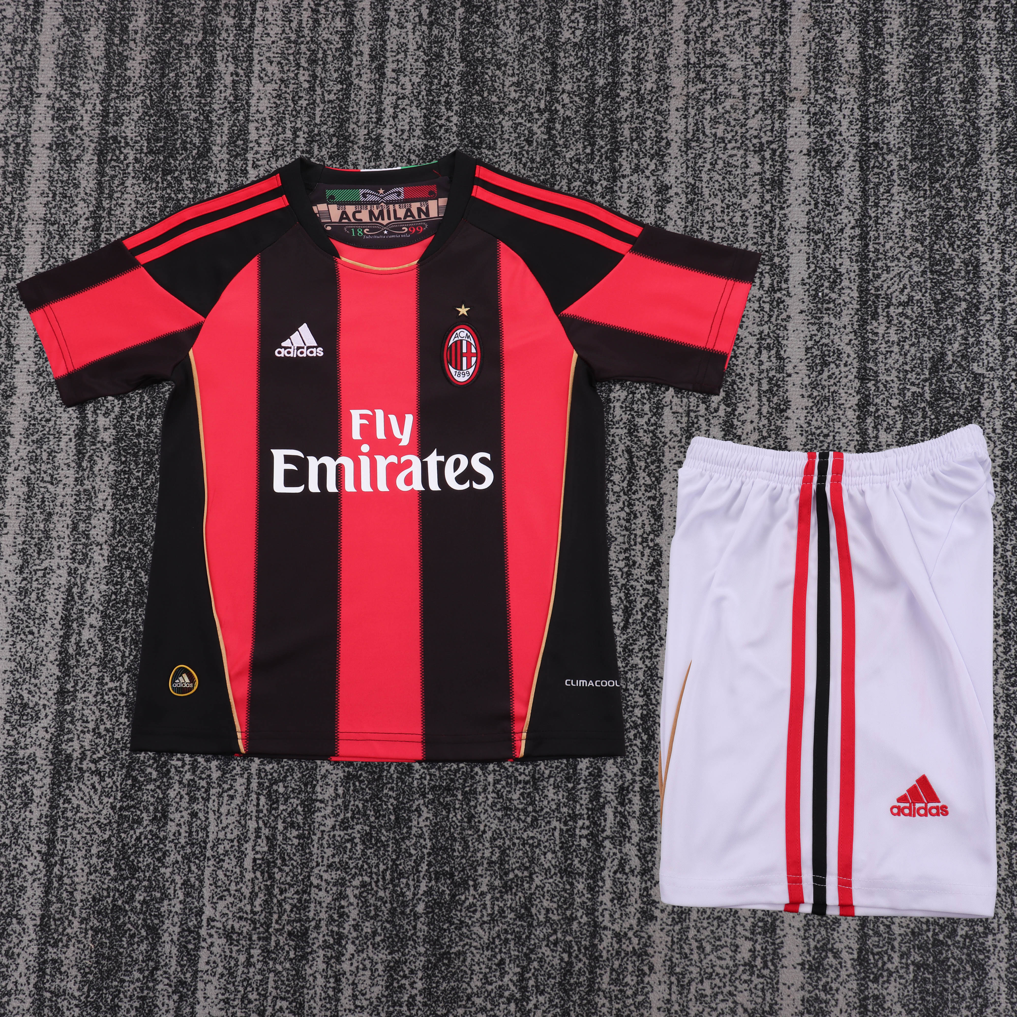 Kids Retro Kit AC Milan 11/12 Home