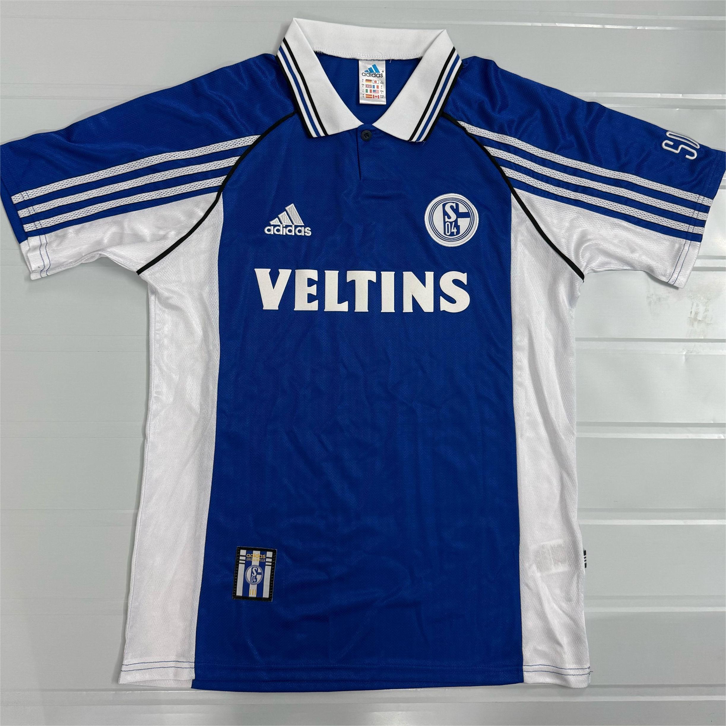 Retro 98/00 Schalke 04 Home Kit S-XXL