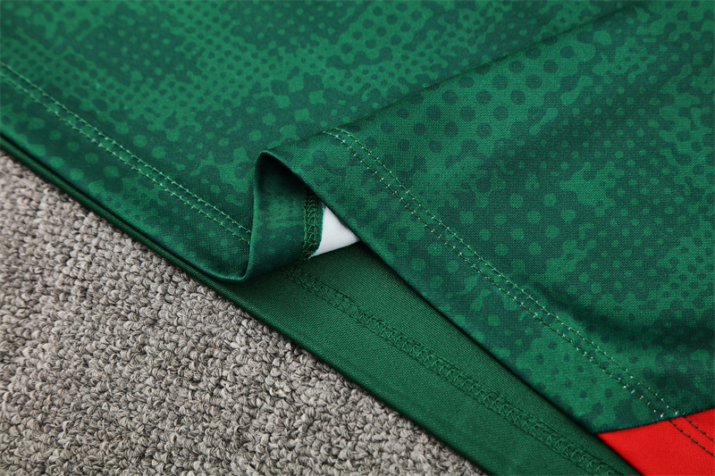 Adult / Kids AC 25/26 Half Zipper Training Suit Green