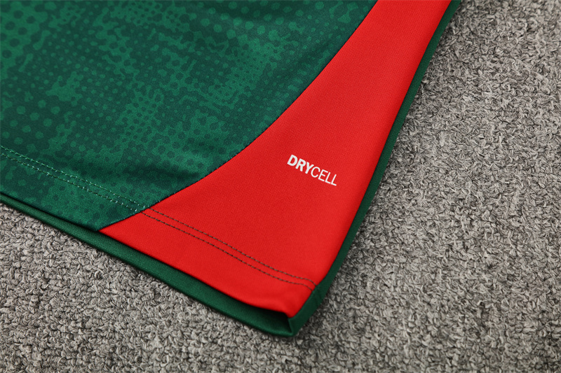 Adult / Kids AC 25/26 Half Zipper Training Suit Green