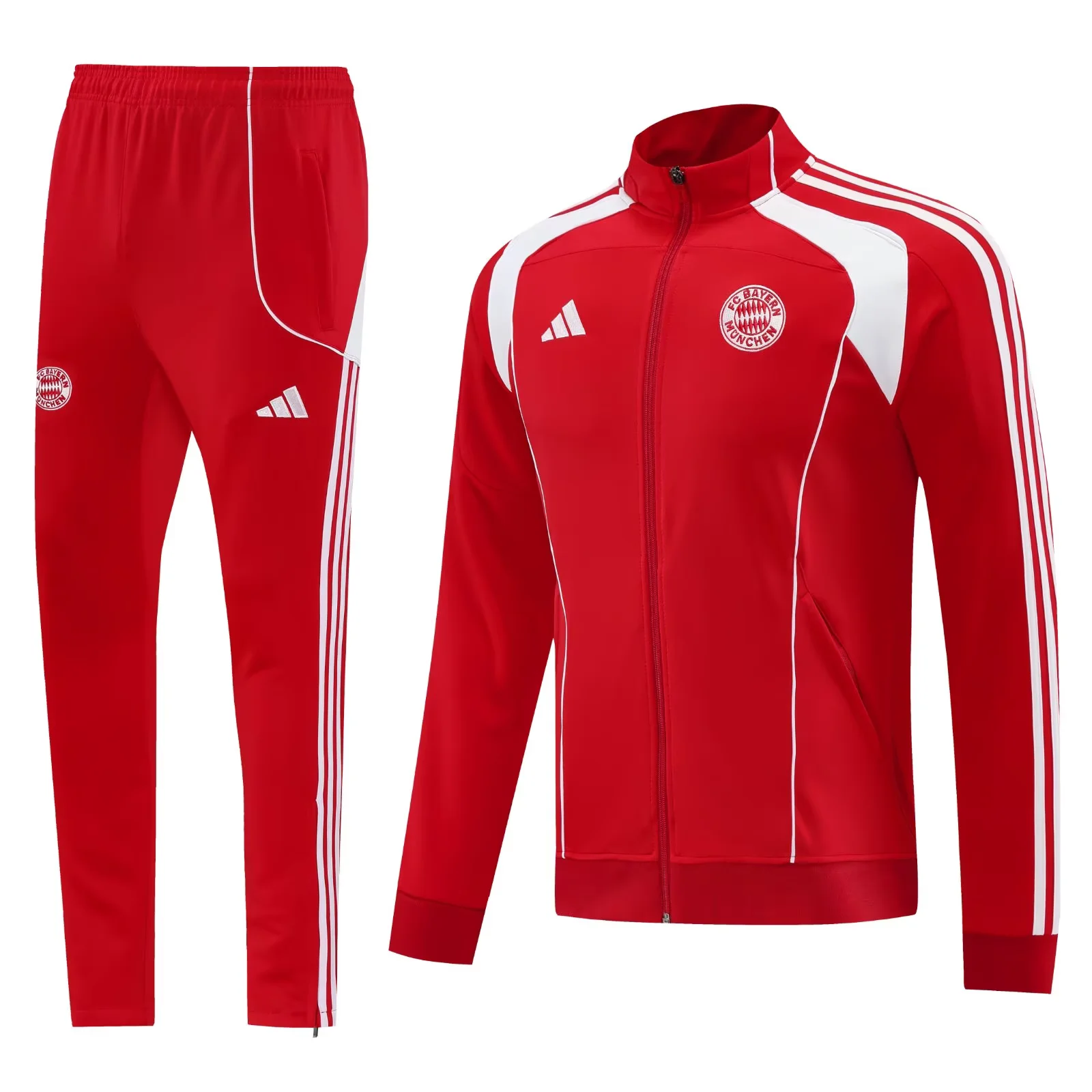Bayern Full Zipper Training Suit Red