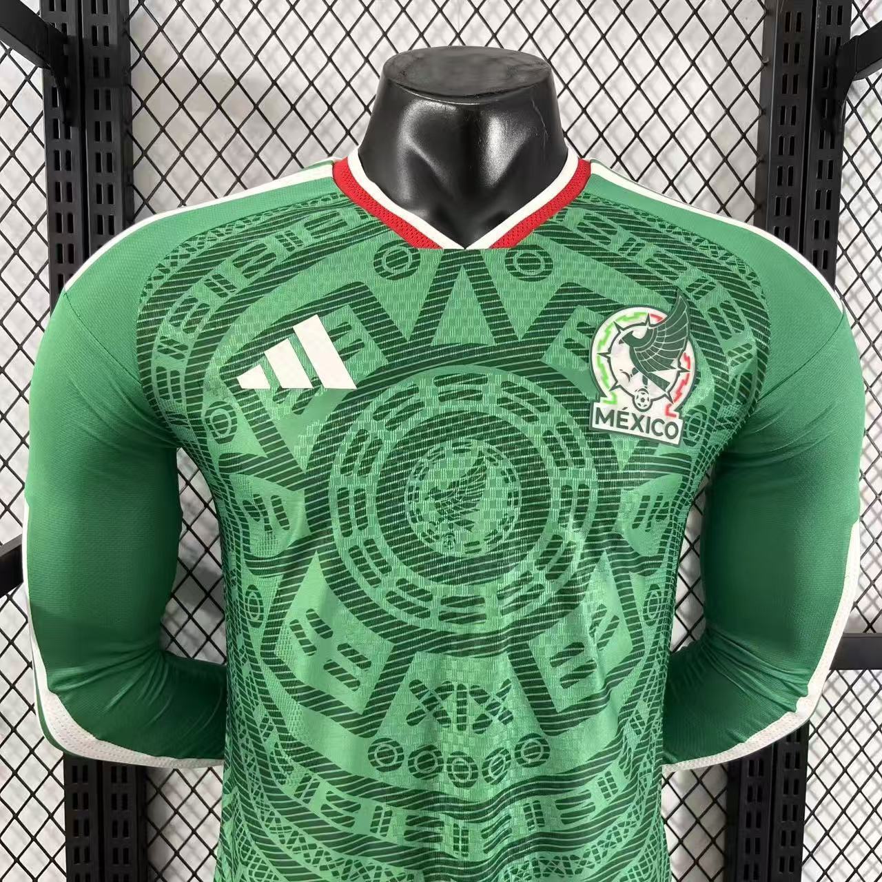 Player Version 2026 World Cup Mexico Home Jersey Long Sleeves S-3XL