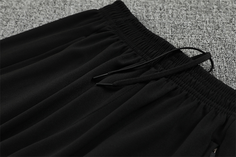 Adult / Kids 2526 LVP Half Zipper Training Suit Black