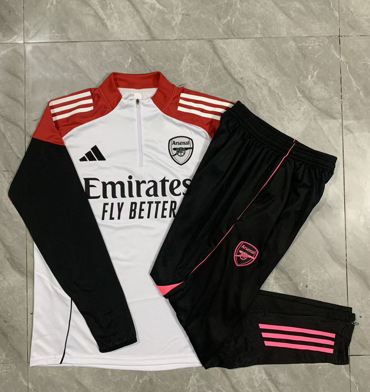 Adult / Kids 2526 Arsenal Half Zipper Training Suit