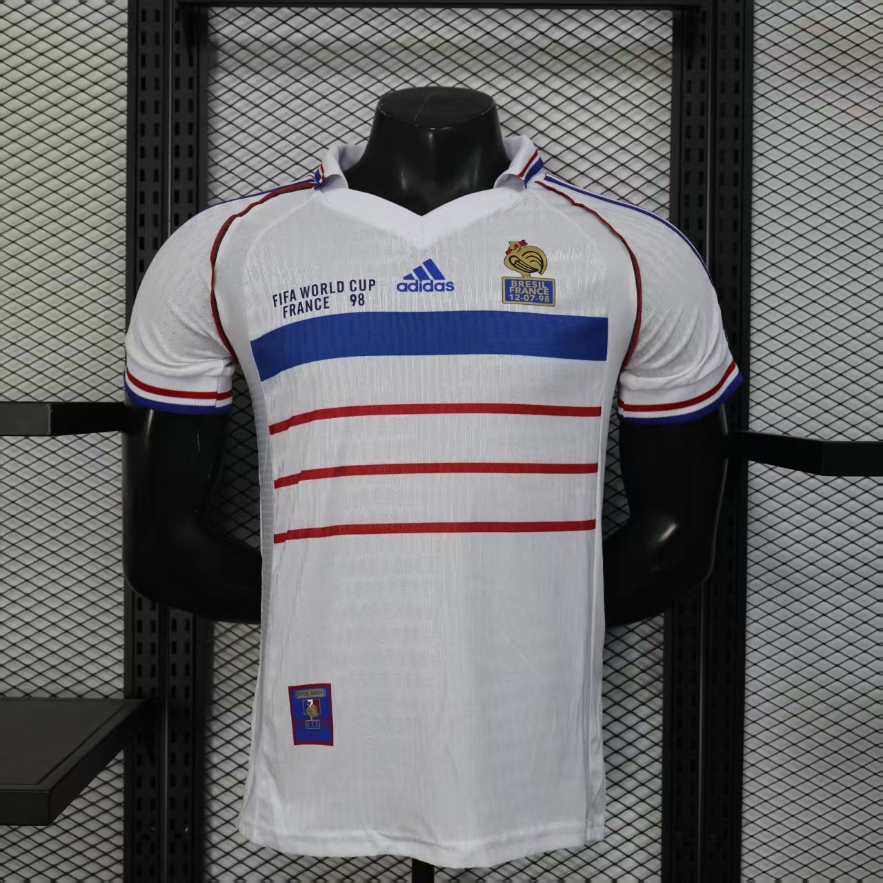 Player Version Retro France 1998 Away Jersey S-XXL