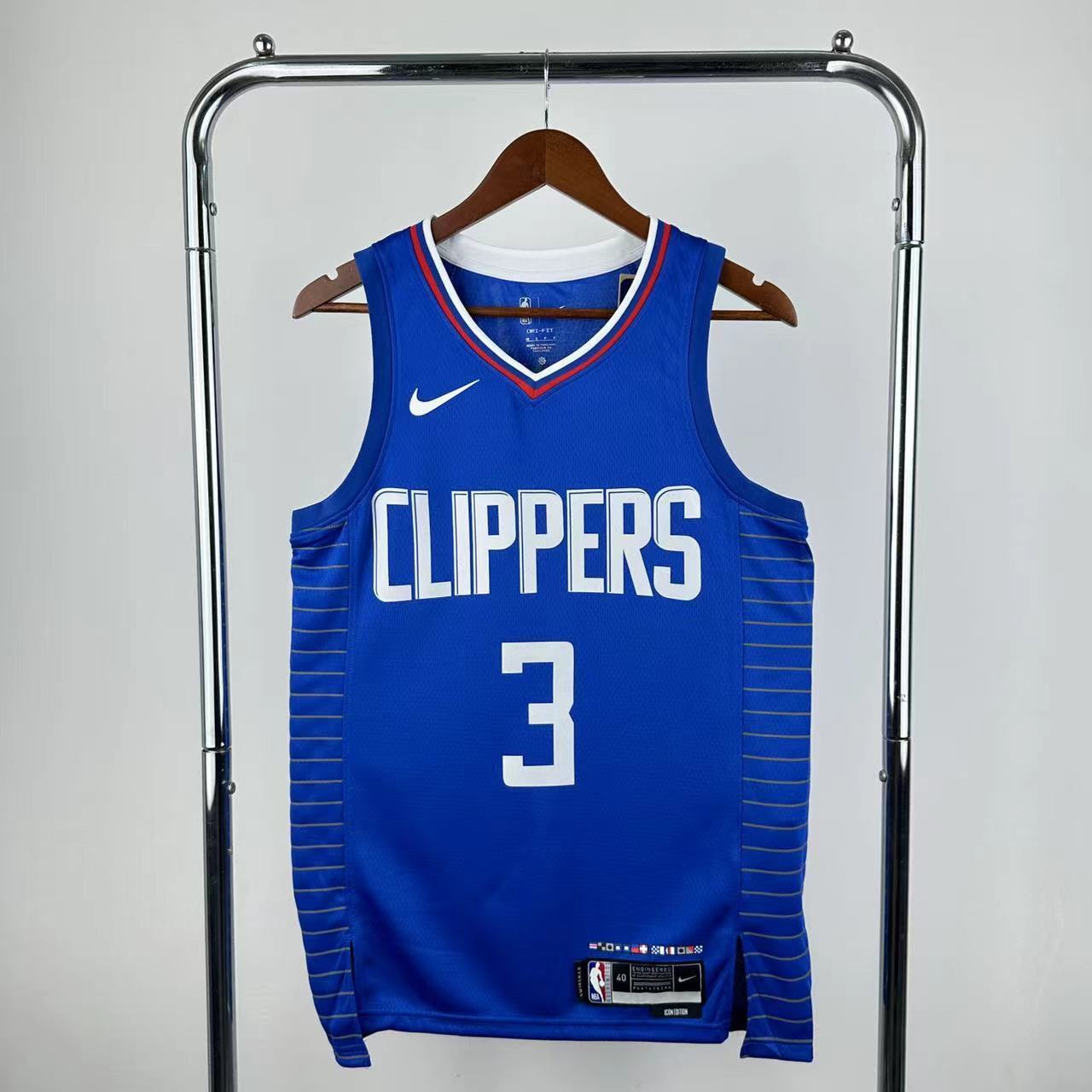 23 Season Los Angeles Clippers Away Blue  No.3 Paul