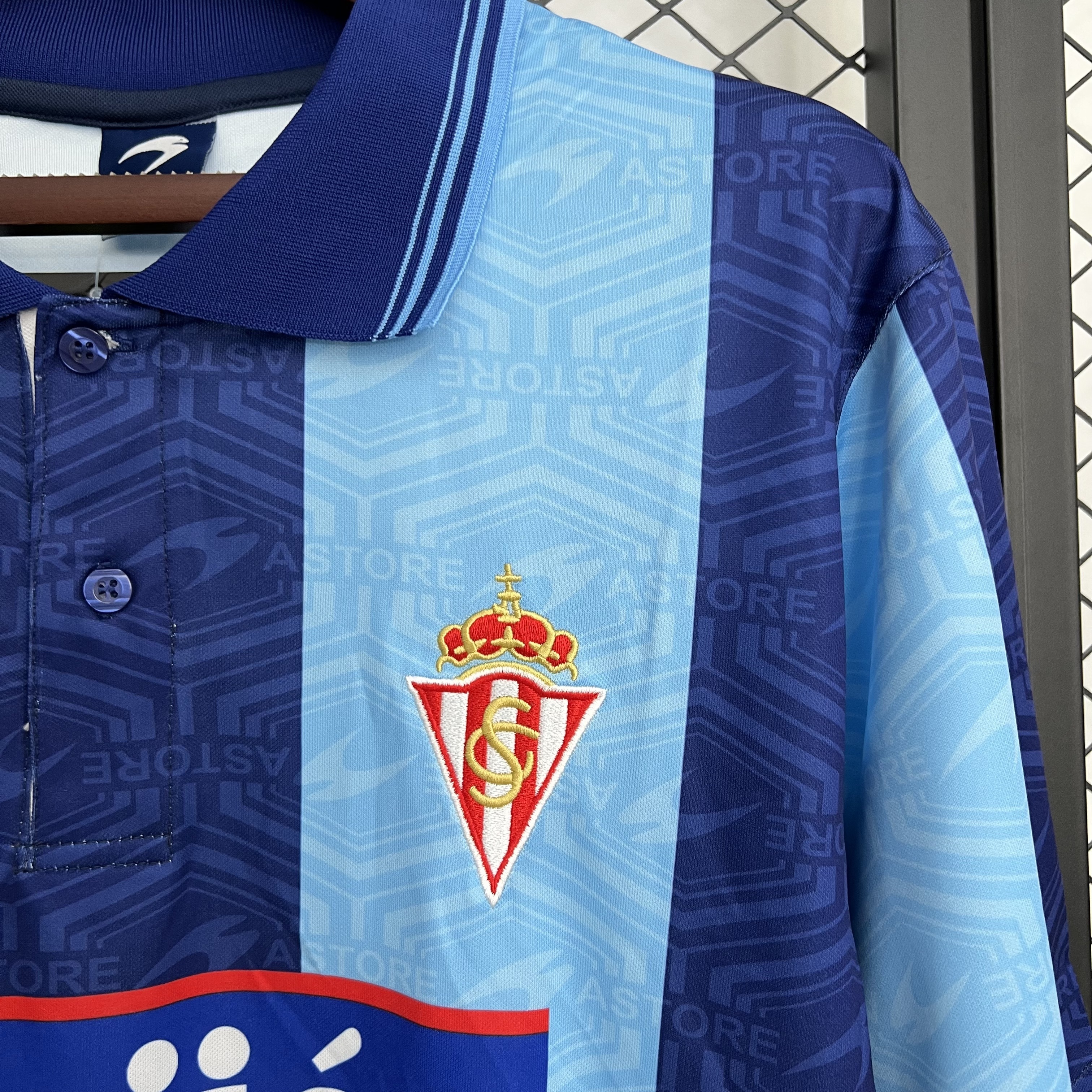 Retro Gijon 2002/03 Third with La liga Patch S-XXL