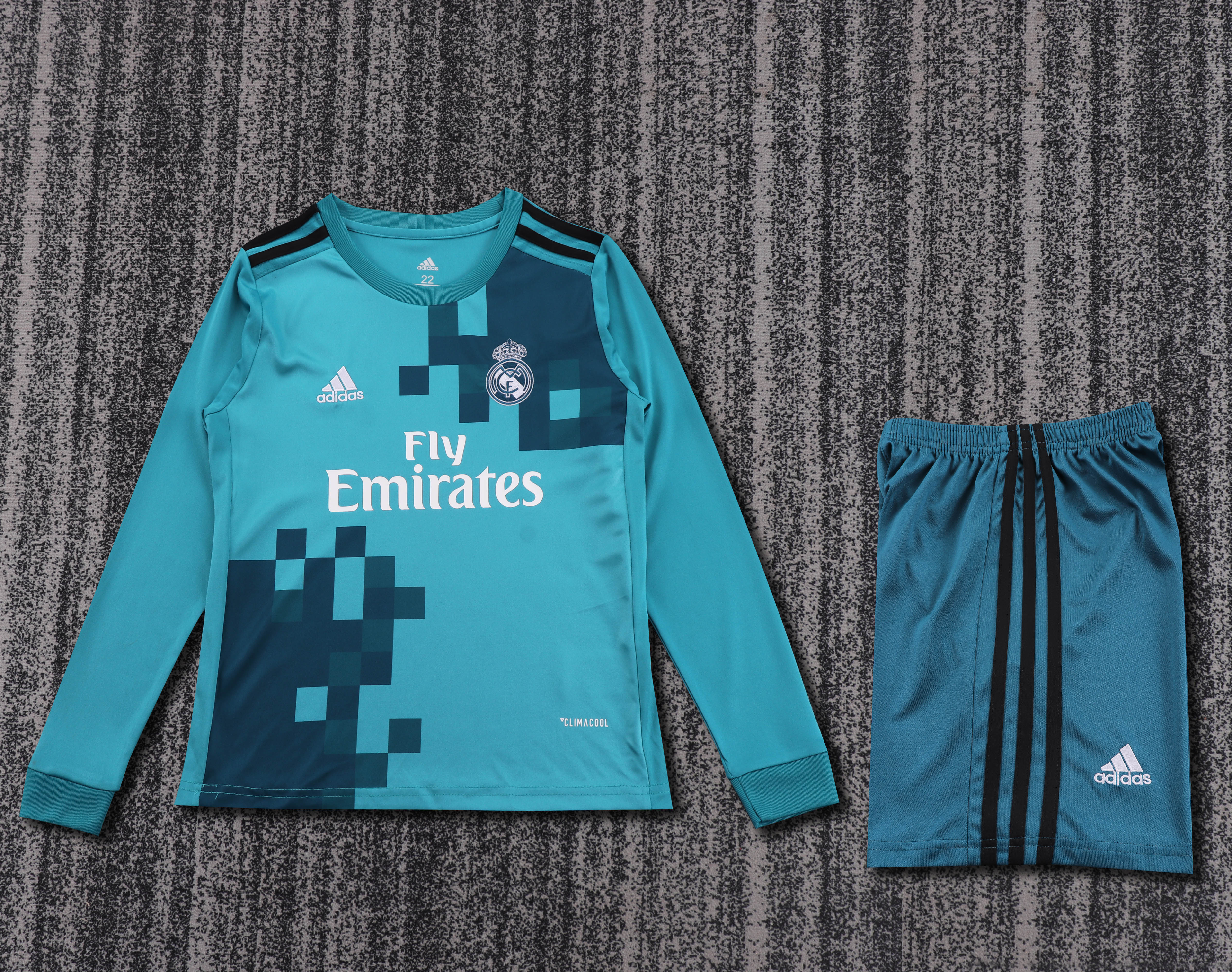 Kids Real Madrid 16/17 Third Long Sleeves