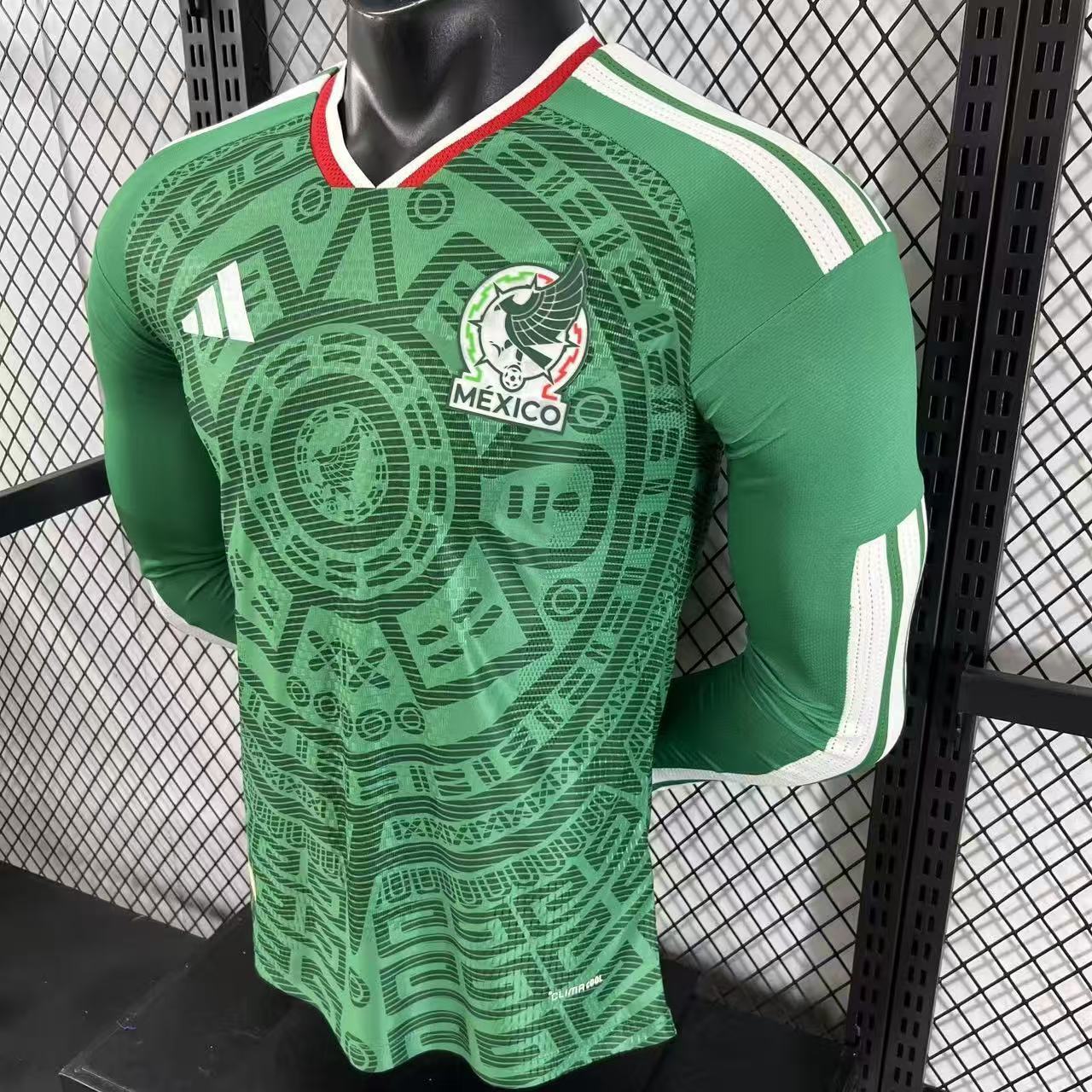 Player Version 2026 World Cup Mexico Home Jersey Long Sleeves S-3XL