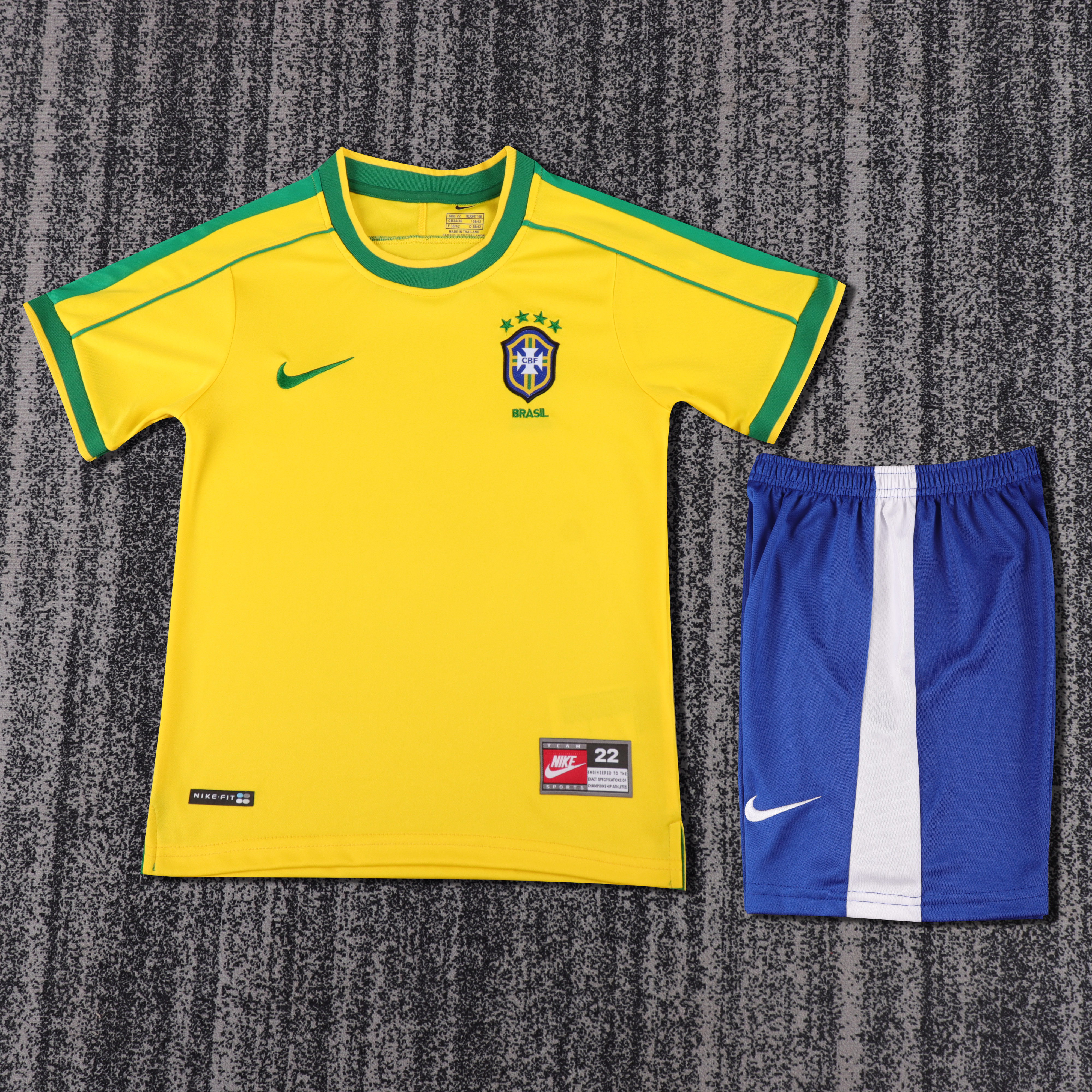Kids Retro Brazil 1998 Home 16-28