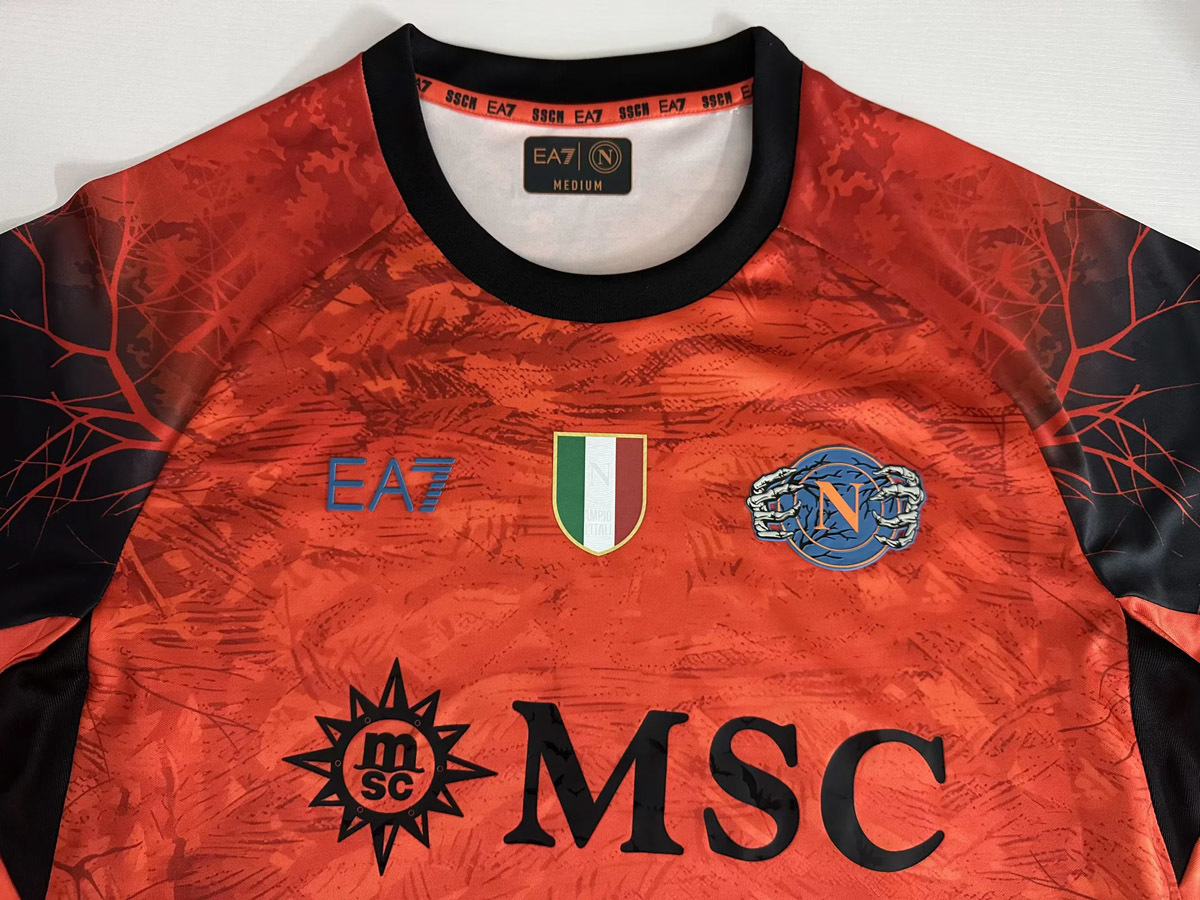 NAPOLI HALLOWEEN ORANGE MATCH SHIRT 2025/2026 S-4XL Fan Version