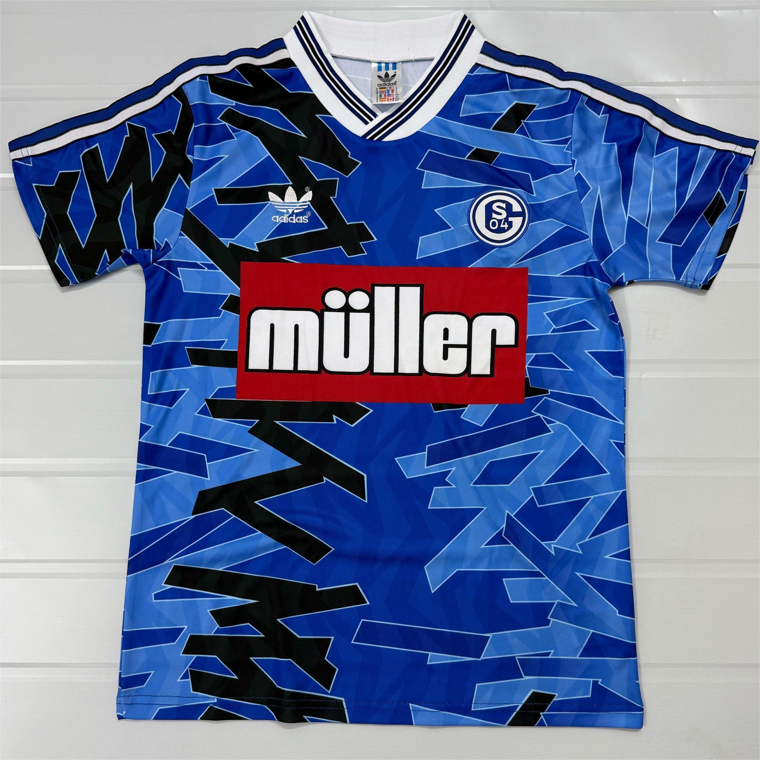 Retro 93/94 Schalke 04 Home Kit S-XXL