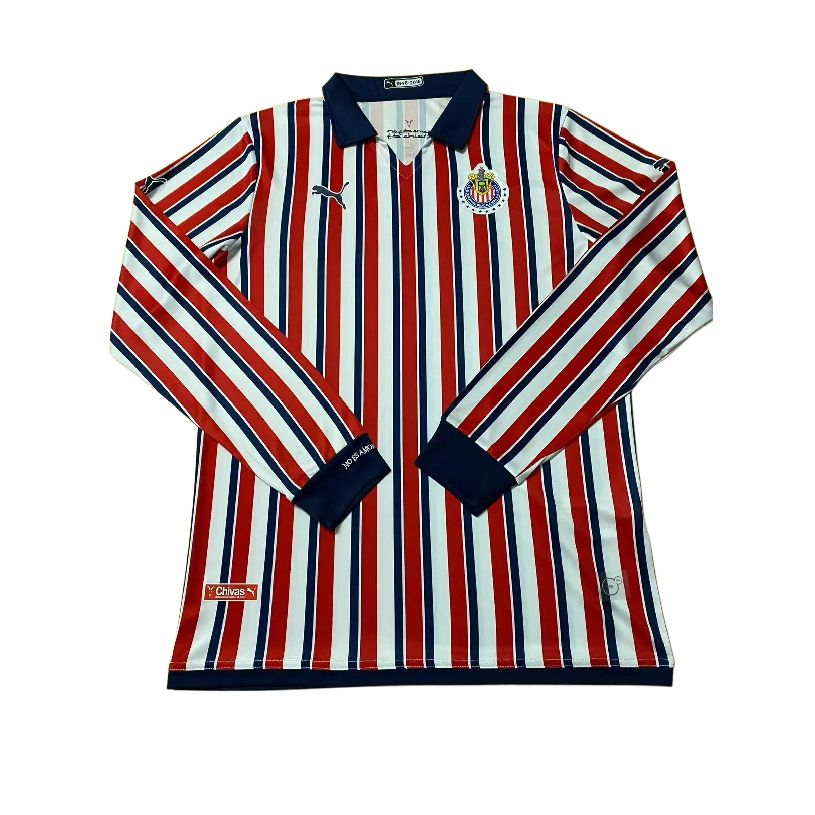Retro 2018 Chivas Home Jersey Long Sleeves S-XXL