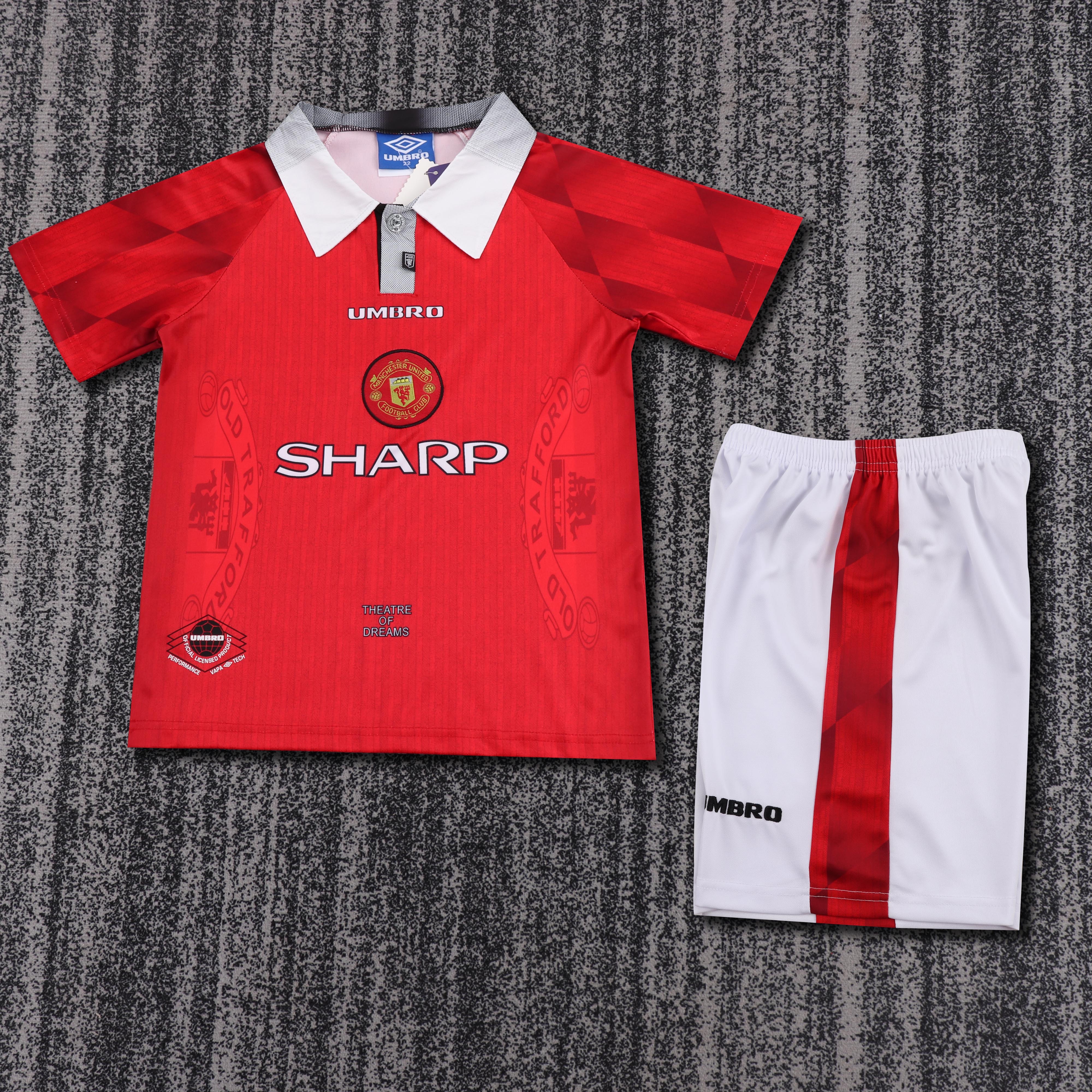 Kids Retro Man Utd 96/97 Home