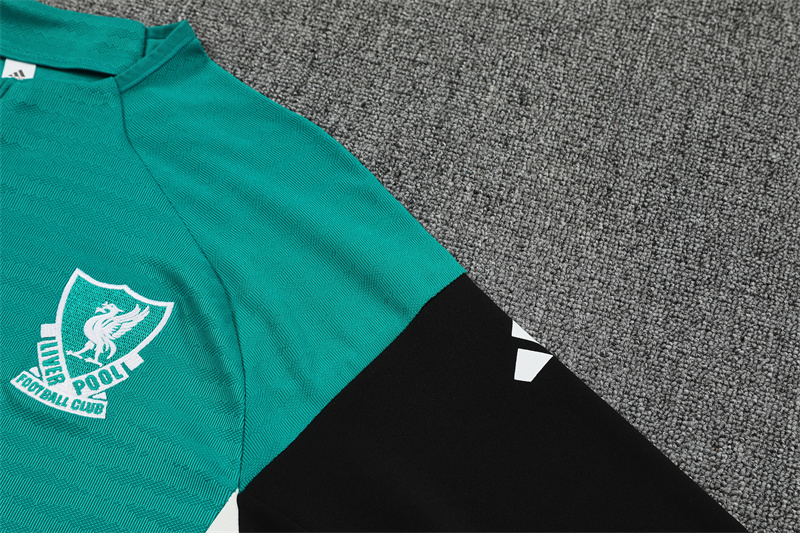 Adult / Kids 2526 LVP Half Zipper Training Suit Green